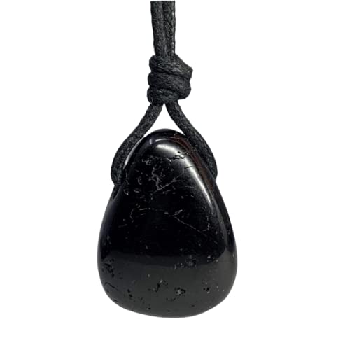 Black Tourmaline Pendant Necklace for Energy Protection