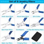 8-Piece Micro Jewelry Plier Set for DIY