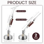 Versatile Tweezers for Jewelry Making - 2 Pack