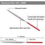 10-Piece Mini Diamond Needle File Set for Jewelers