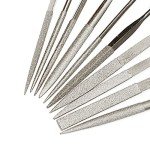 10-Piece Mini Diamond Needle File Set for Jewelers