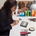 Jeweler's Steel Bench Block with Hammer and Rubber