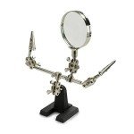 Adjustable Helping Hand with Magnifying Glass for Jewelry