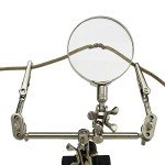 Adjustable Helping Hand with Magnifying Glass for Jewelry