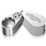 40X LED Jewelers Loupe Magnifier with Metal Frame