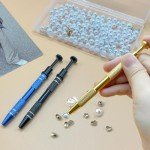 3-Piece Stainless Steel Gemstone Tweezers Set