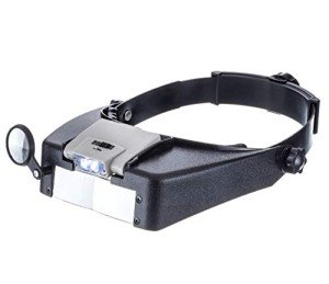 Adjustable Dual Lens Head Magnifier with Headlamp
