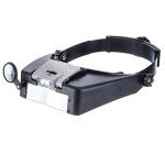 Adjustable Dual Lens Head Magnifier with Headlamp