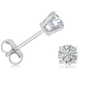 IGI Certified 1/2 Carat Diamond Stud Earrings