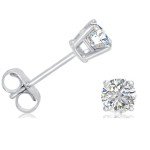 IGI Certified 1/2 Carat Diamond Stud Earrings