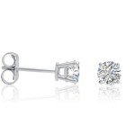 IGI Certified 1/2 Carat Diamond Stud Earrings