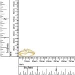 Lab Grown Diamond Heart Bypass Ring in 14k Gold