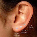 Diamond Stud Earrings in 14k Yellow Gold