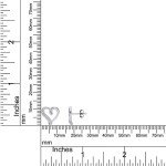 White Gold Over Silver Diamond Heart Earrings