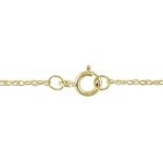 14k Yellow Gold 1/2 Ct Diamond Pendant Necklace