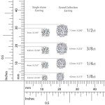 Diamond Stud Earrings in Sterling Silver 925