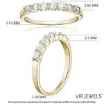 7 Stone Diamond Wedding Band in 14K Gold