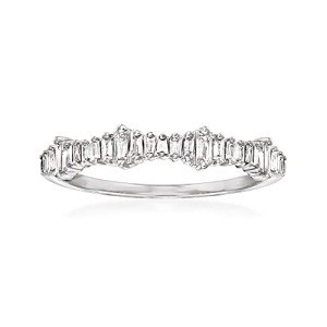 Baguette Diamond Ring in 14kt White Gold