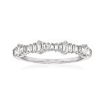 Baguette Diamond Ring in 14kt White Gold