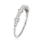 Baguette Diamond Ring in 14kt White Gold