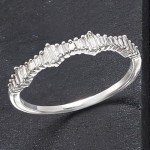 Baguette Diamond Ring in 14kt White Gold