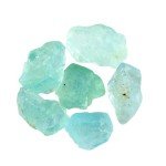 Raw Blue Aquamarine Gemstones for Jewelry Making