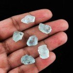 Raw Blue Aquamarine Gemstones for Jewelry Making