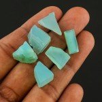 Natural Raw Aqua Chalcedony Gemstones for Jewelry