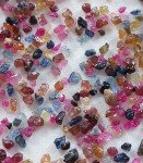 100 Natural Multi Sapphire Raw Gemstones