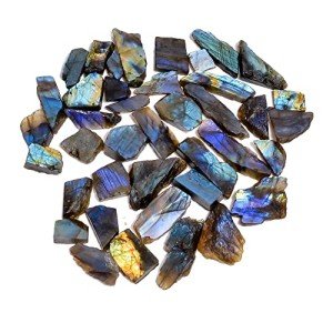 Natural Raw Labradorite Gemstone Lot for Jewelry