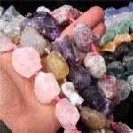 Natural Raw Gemstone Beads for DIY Jewelry