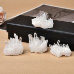 Raw White Quartz Crystal Cluster for Home Decor