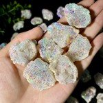 Aura White Agate Raw Stone Gemstone Jewelry Piece