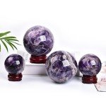 Amethyst Healing Crystal Ball for Home Decor