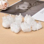 Raw White Quartz Crystal Cluster for Home Decor