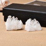 Raw White Quartz Crystal Cluster for Home Decor
