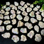 Aura White Agate Raw Stone Gemstone Jewelry Piece