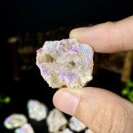 Aura White Agate Raw Stone Gemstone Jewelry Piece