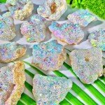 Aura White Agate Raw Stone - Gemstone Jewelry