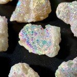 Aura White Agate Raw Stone Gemstone Jewelry Piece