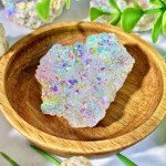 Aura White Agate Raw Stone - Gemstone Jewelry