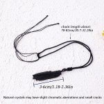 Raw Black Tourmaline Pendant Necklace for Men