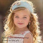 Rose Gold Opal Drop Earrings for Women