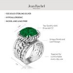 Vintage Braid & Leaf Sterling Silver Ring