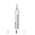 Personalized 3D Vertical Bar Name Necklace