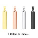 Personalized 3D Vertical Bar Name Necklace