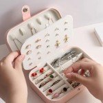 Personalized Leather Travel Jewelry Case for Women