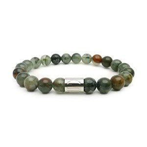 African Blood Stone Stretch Bracelet for All برنر