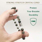 African Blood Stone Stretch Bracelet for All برنر
