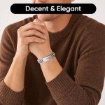 Personalized Men’s Stainless Steel Bracelet for Dad